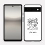 כיסוי בעיצוב אישי עם השם שלך לדגם - Google Pixel 6a 5G בעיצוב מחזמר אנג'ל 2
