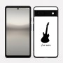 כיסוי בעיצוב אישי עם השם שלך לדגם - Google Pixel 6a 5G בעיצוב גיטרה