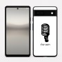 כיסוי בעיצוב אישי עם השם שלך לדגם - Google Pixel 6a 5G בעיצוב מיקרופון