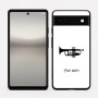 כיסוי בעיצוב אישי עם השם שלך לדגם - Google Pixel 6a 5G בעיצוב חצוצרה