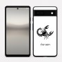 כיסוי בעיצוב אישי עם השם שלך לדגם - Google Pixel 6a 5G בעיצוב מזלות - עקרב