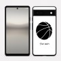 כיסוי בעיצוב אישי עם השם שלך לדגם - Google Pixel 6a 5G בעיצוב כדורסל