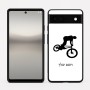 כיסוי בעיצוב אישי עם השם שלך לדגם - Google Pixel 6a 5G בעיצוב רוכב אופניים