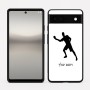 כיסוי בעיצוב אישי עם השם שלך לדגם - Google Pixel 6a 5G בעיצוב שחקן פינג פונג