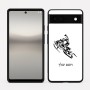 כיסוי בעיצוב אישי עם השם שלך לדגם - Google Pixel 6a 5G בעיצוב אופנוע שלג