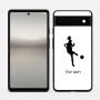 כיסוי בעיצוב אישי עם השם שלך לדגם - Google Pixel 6a 5G בעיצוב שחקנית כדורגל - אישה