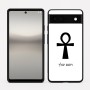 כיסוי בעיצוב אישי עם השם שלך לדגם - Google Pixel 6a 5G בעיצוב אנק - מפתח החיים המצרי