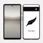 כיסוי בעיצוב אישי עם השם שלך לדגם - Google Pixel 6a 5G בעיצוב נוצת נוצה