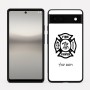 כיסוי בעיצוב אישי עם השם שלך לדגם - Google Pixel 6a 5G בעיצוב כבאי - תגית