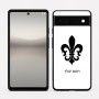כיסוי בעיצוב אישי עם השם שלך לדגם - Google Pixel 6a 5G בעיצוב פרחי פרחים - צרפת