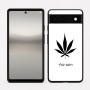 כיסוי בעיצוב אישי עם השם שלך לדגם - Google Pixel 6a 5G בעיצוב עלה מריחואנה - גראס