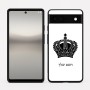 כיסוי בעיצוב אישי עם השם שלך לדגם - Google Pixel 6a 5G בעיצוב כתר מלכותי