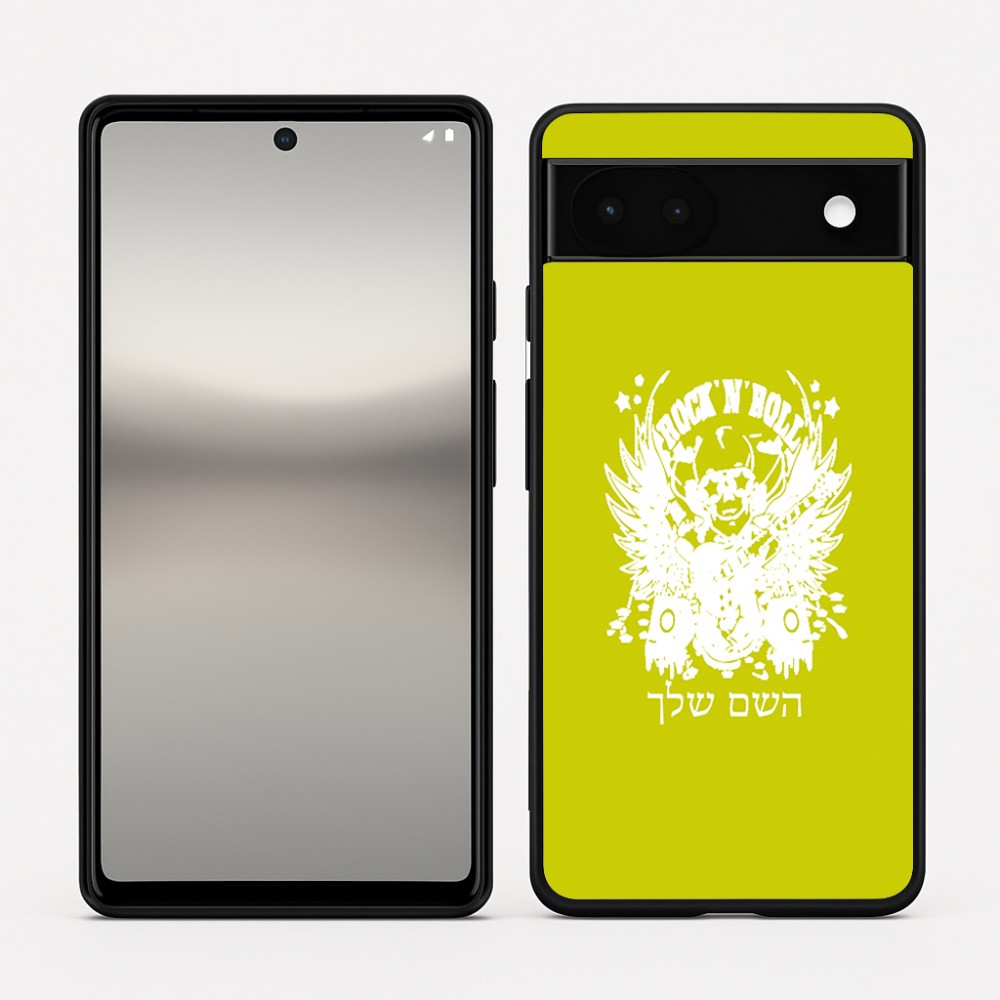 כיסוי בעיצוב אישי עם השם שלך לדגם - Google Pixel 6a 5G בעיצוב רוקנרול