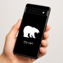 כיסוי בעיצוב אישי עם השם שלך לדגם - Google Pixel 6a 5G בעיצוב דוב