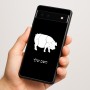 כיסוי בעיצוב אישי עם השם שלך לדגם - Google Pixel 6a 5G בעיצוב חזיר