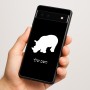 כיסוי בעיצוב אישי עם השם שלך לדגם - Google Pixel 6a 5G בעיצוב קרנף