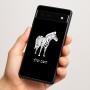 כיסוי בעיצוב אישי עם השם שלך לדגם - Google Pixel 6a 5G בעיצוב זברה