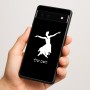 כיסוי בעיצוב אישי עם השם שלך לדגם - Google Pixel 6a 5G בעיצוב בלרינה