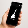 כיסוי בעיצוב אישי עם השם שלך לדגם - Google Pixel 6a 5G בעיצוב גיטרה