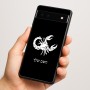 כיסוי בעיצוב אישי עם השם שלך לדגם - Google Pixel 6a 5G בעיצוב מזלות - עקרב
