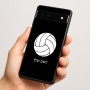 כיסוי בעיצוב אישי עם השם שלך לדגם - Google Pixel 6a 5G בעיצוב כדור כדורעף
