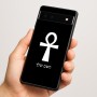 כיסוי בעיצוב אישי עם השם שלך לדגם - Google Pixel 6a 5G בעיצוב אנק - מפתח החיים המצרי