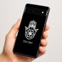 כיסוי בעיצוב אישי עם השם שלך לדגם - Google Pixel 6a 5G בעיצוב חמסה - קבלה