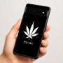 כיסוי בעיצוב אישי עם השם שלך לדגם - Google Pixel 6a 5G בעיצוב עלה מריחואנה - גראס