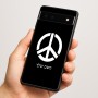 כיסוי בעיצוב אישי עם השם שלך לדגם - Google Pixel 6a 5G בעיצוב סמל השלום