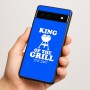 כיסוי בעיצוב אישי עם השם שלך לדגם - Google Pixel 6a 5G בעיצוב מלך הגריל