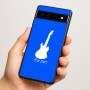 כיסוי בעיצוב אישי עם השם שלך לדגם - Google Pixel 6a 5G בעיצוב גיטרה