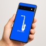 כיסוי בעיצוב אישי עם השם שלך לדגם - Google Pixel 6a 5G בעיצוב סקסופון