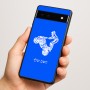 כיסוי בעיצוב אישי עם השם שלך לדגם - Google Pixel 6a 5G בעיצוב רוכב טרקטורונים