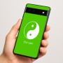 כיסוי בעיצוב אישי עם השם שלך לדגם - Google Pixel 6a 5G בעיצוב סמל יינג יאנג