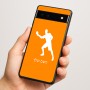 כיסוי בעיצוב אישי עם השם שלך לדגם - Google Pixel 6a 5G בעיצוב שחקן פינג פונג
