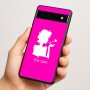 כיסוי בעיצוב אישי עם השם שלך לדגם - Google Pixel 6a 5G בעיצוב אהבת נשים