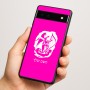 כיסוי בעיצוב אישי עם השם שלך לדגם - Google Pixel 6a 5G בעיצוב אנג'ל מוזיקלי