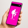 כיסוי בעיצוב אישי עם השם שלך לדגם - Google Pixel 6a 5G בעיצוב רקדן