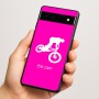 כיסוי בעיצוב אישי עם השם שלך לדגם - Google Pixel 6a 5G בעיצוב רוכב אופניים