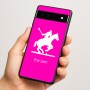 כיסוי בעיצוב אישי עם השם שלך לדגם - Google Pixel 6a 5G בעיצוב שחקן פולו - סוס