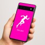 כיסוי בעיצוב אישי עם השם שלך לדגם - Google Pixel 6a 5G בעיצוב רץ