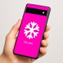 כיסוי בעיצוב אישי עם השם שלך לדגם - Google Pixel 6a 5G בעיצוב שלג