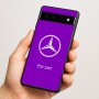 כיסוי בעיצוב אישי עם השם שלך לדגם - Google Pixel 6a 5G בעיצוב מרצדס-בנץ