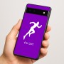 כיסוי בעיצוב אישי עם השם שלך לדגם - Google Pixel 6a 5G בעיצוב רץ