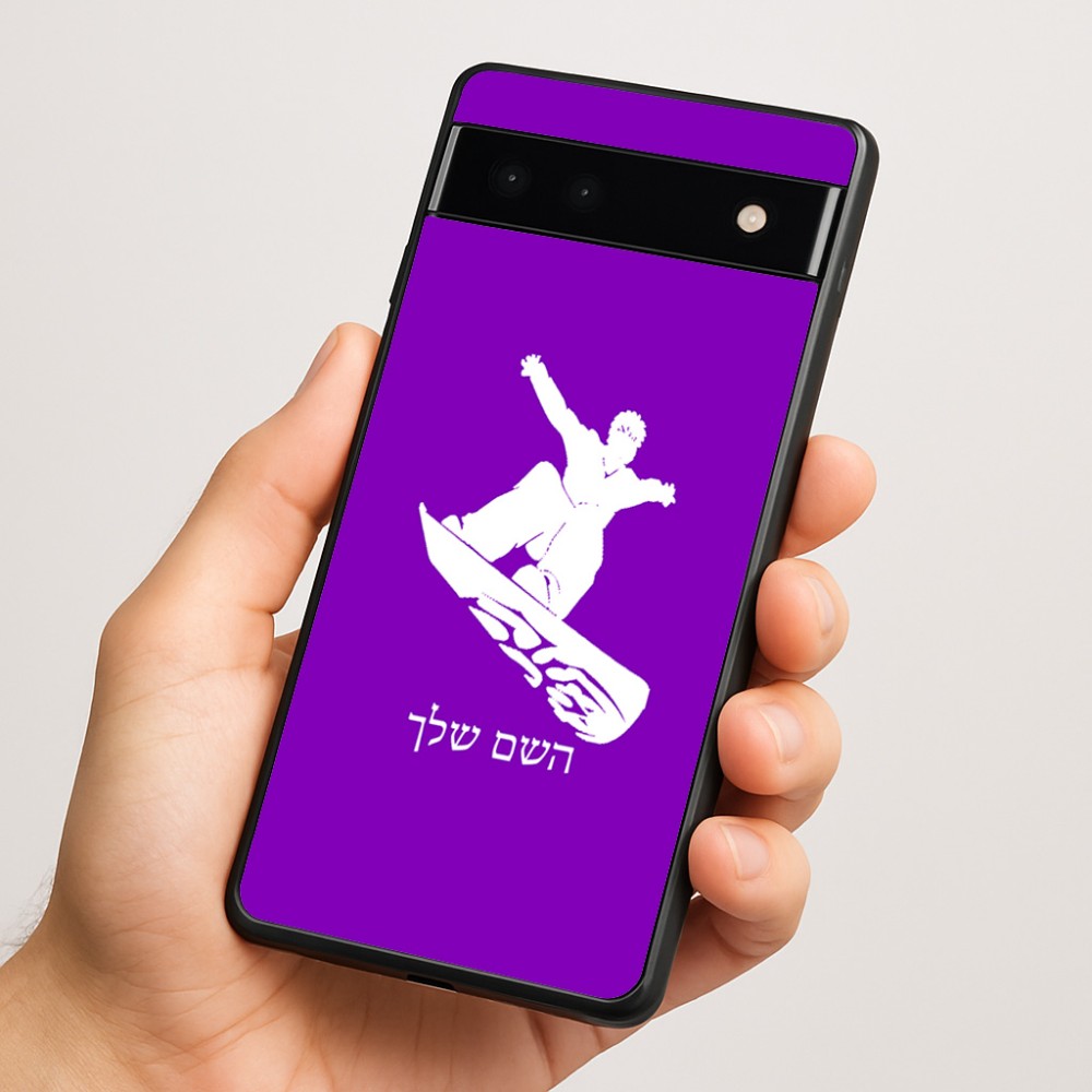 כיסוי בעיצוב אישי עם השם שלך לדגם - Google Pixel 6a 5G בעיצוב סנובורדיסט