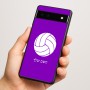 כיסוי בעיצוב אישי עם השם שלך לדגם - Google Pixel 6a 5G בעיצוב כדור כדורעף