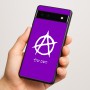 כיסוי בעיצוב אישי עם השם שלך לדגם - Google Pixel 6a 5G בעיצוב אנרכיה