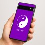 כיסוי בעיצוב אישי עם השם שלך לדגם - Google Pixel 6a 5G בעיצוב סמל יינג יאנג