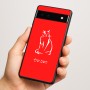 כיסוי בעיצוב אישי עם השם שלך לדגם - Google Pixel 6a 5G בעיצוב חתול