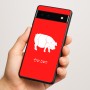 כיסוי בעיצוב אישי עם השם שלך לדגם - Google Pixel 6a 5G בעיצוב חזיר